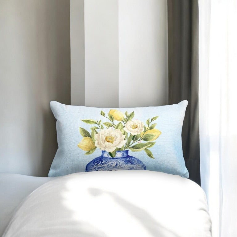 vase with lemon branches Cushion Cover Collection – Mediterranean Elegance (30x50 cm & 43x43 cm)