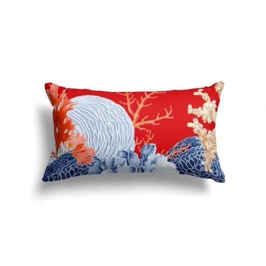 Mediterranean Coral Reef Cushion Cover, 30 x 50 cm