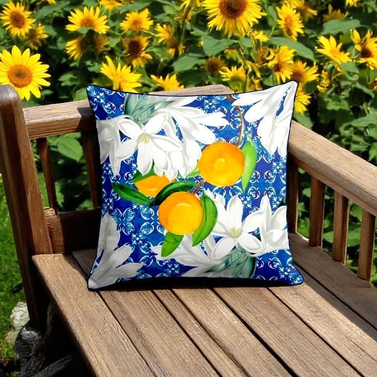 Mediterranean Bloom – Decorative Cushion Covers (43x43 & 50x30 cm)