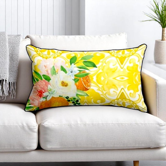 Mediterranean Bloom – Decorative Cushion Covers (43x43 & 50x30 cm)