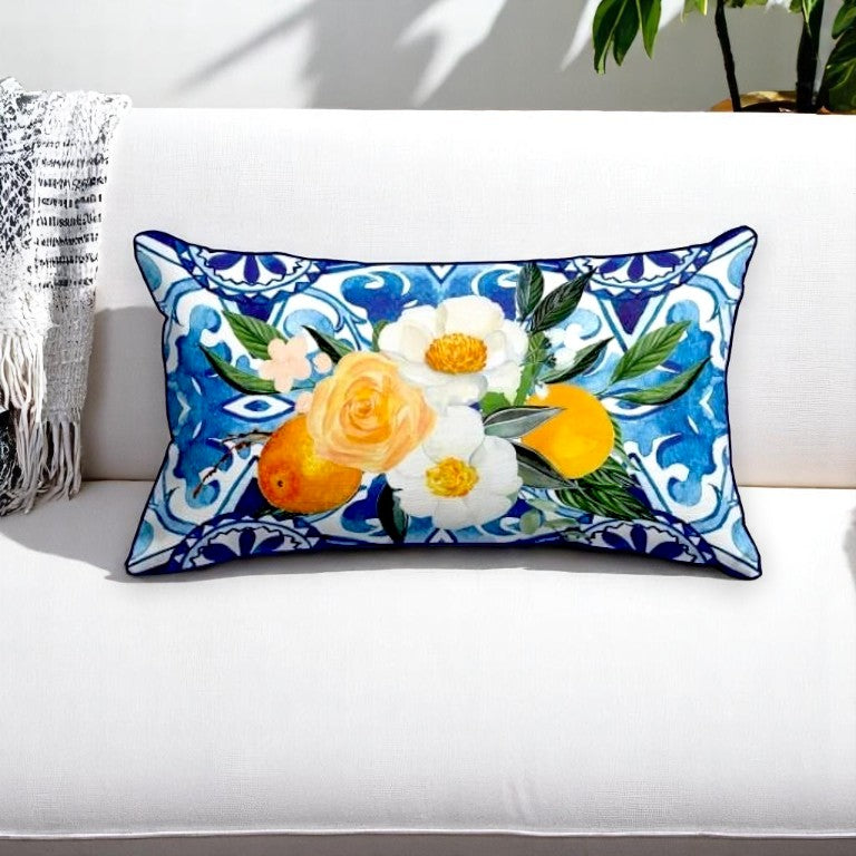 Mediterranean Bloom – Decorative Cushion Covers (43x43 & 50x30 cm)