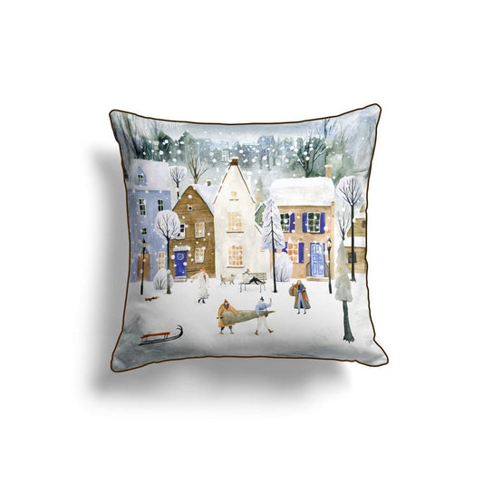 Winter Wonderland Throw Pillow Cover – Perfect Holiday Gift