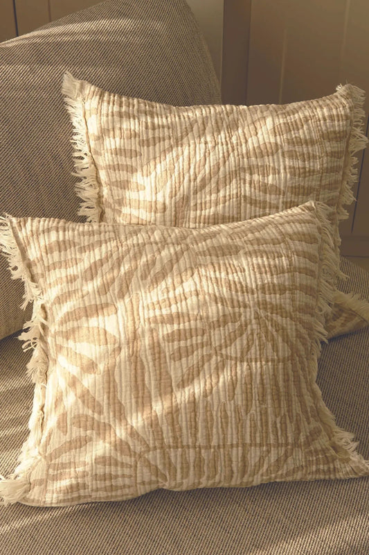 2-Piece 100% Cotton Bohemian Muslin Pillow Cover Set – Triple-Layered Ikat Design, Soft & Breathable (Copy)