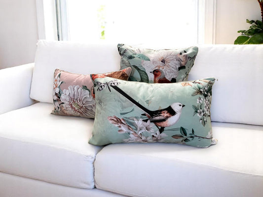 Double-Sided Indoor Outdoor Vintage Botanical Throw Pillow for Sofa Decor