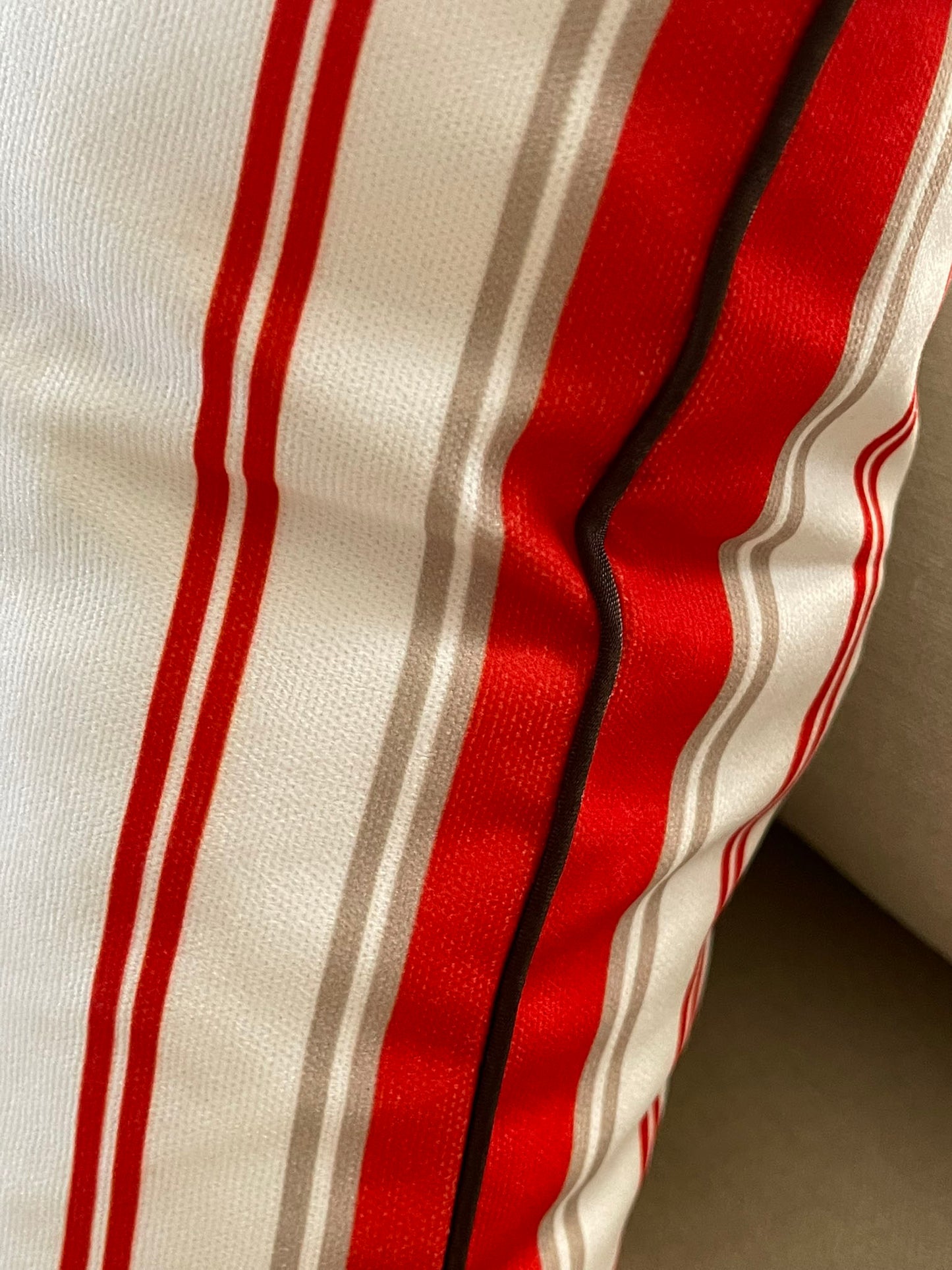 Coastal Coral Cushion Covers Set – Double-Sided Velvet Feel Piping Pillow Covers